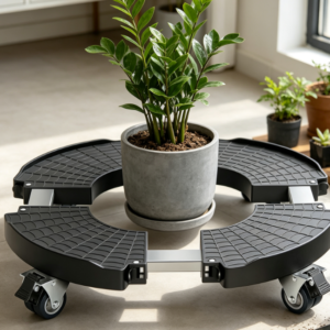 Heavy-Duty Adjustable Plant Caddy With Wheels